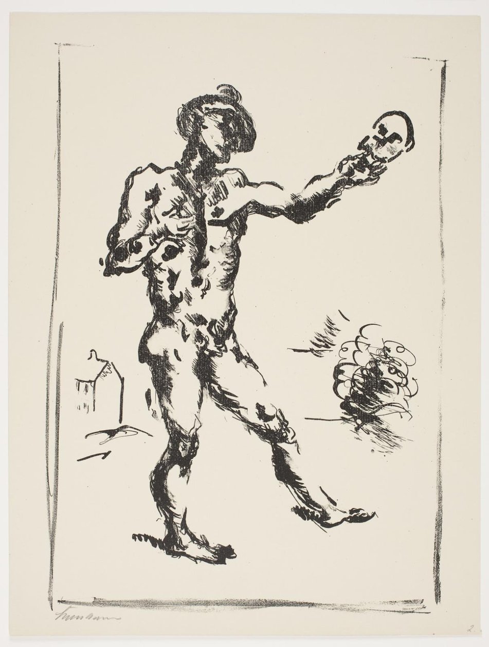 Folha de "Klingens Kunstnermappe No. 2" de Vilhelm Lundstrøm