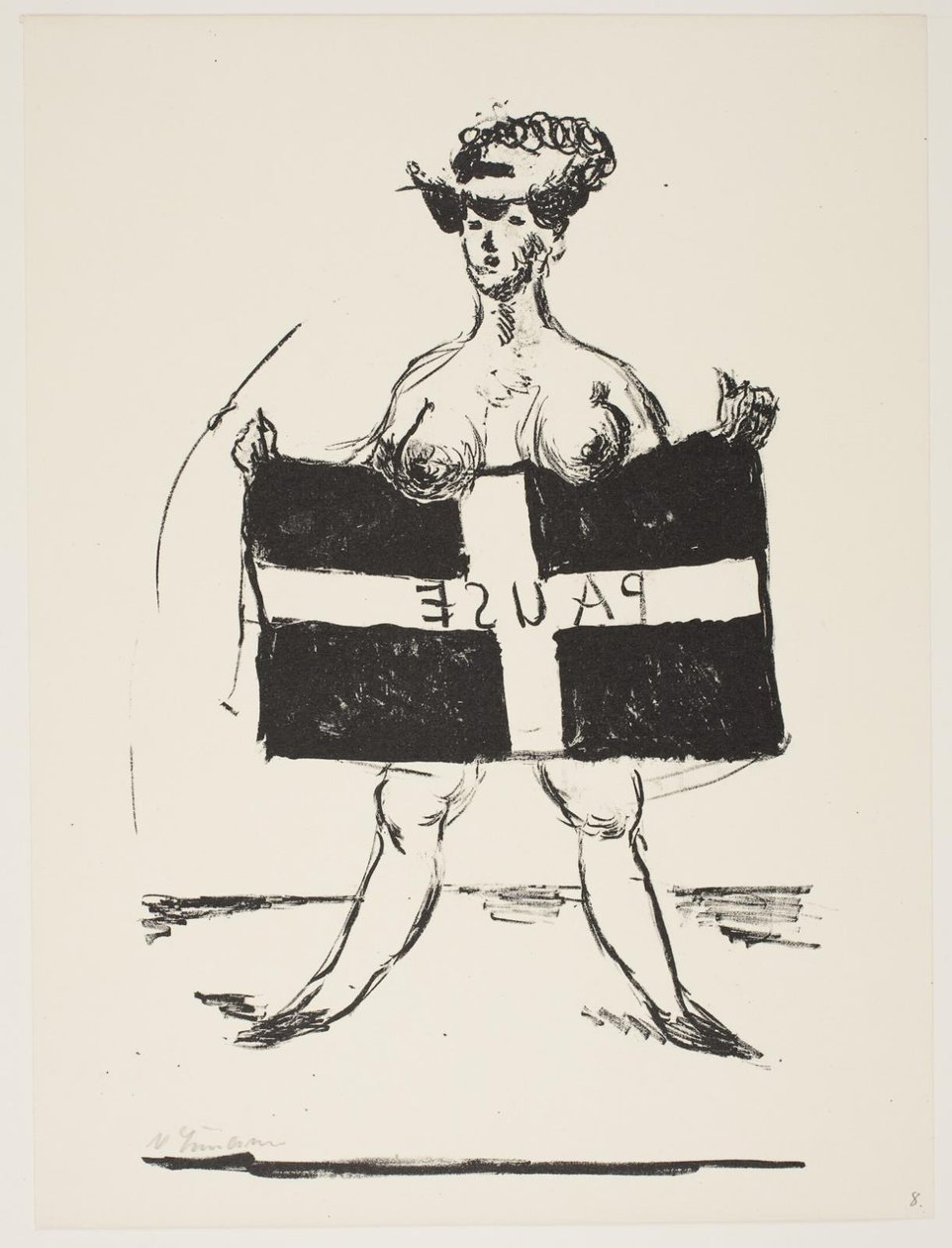 Folha de "Klingens Kunstnermappe No. 2" de Vilhelm Lundstrøm