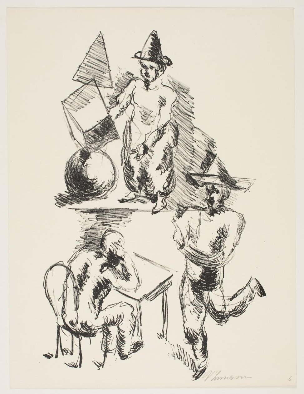 Folha de "Klingens Kunstnermappe No. 2" de Vilhelm Lundstrøm