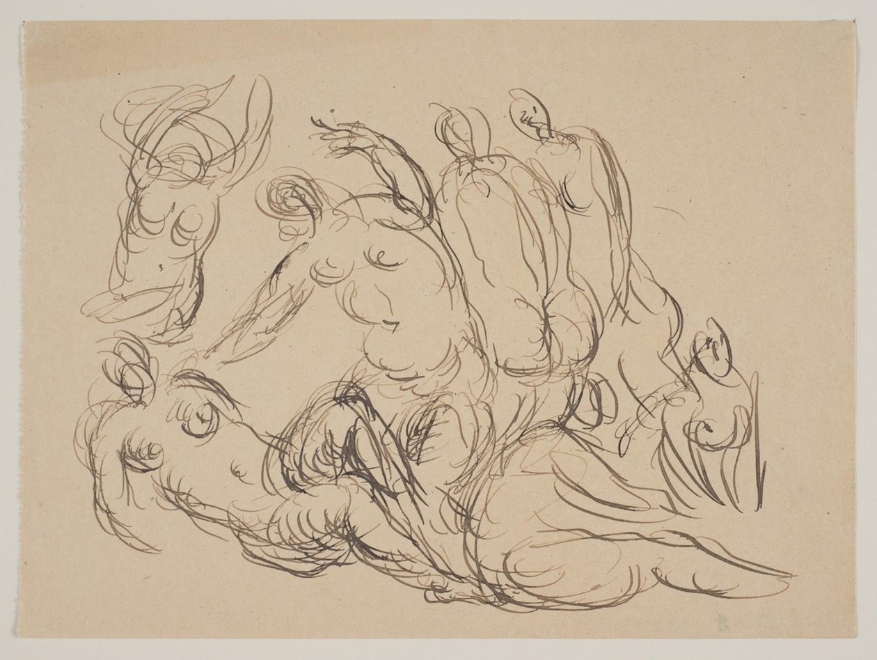 Composição com sete mulheres nuas de Vilhelm Lundstrøm