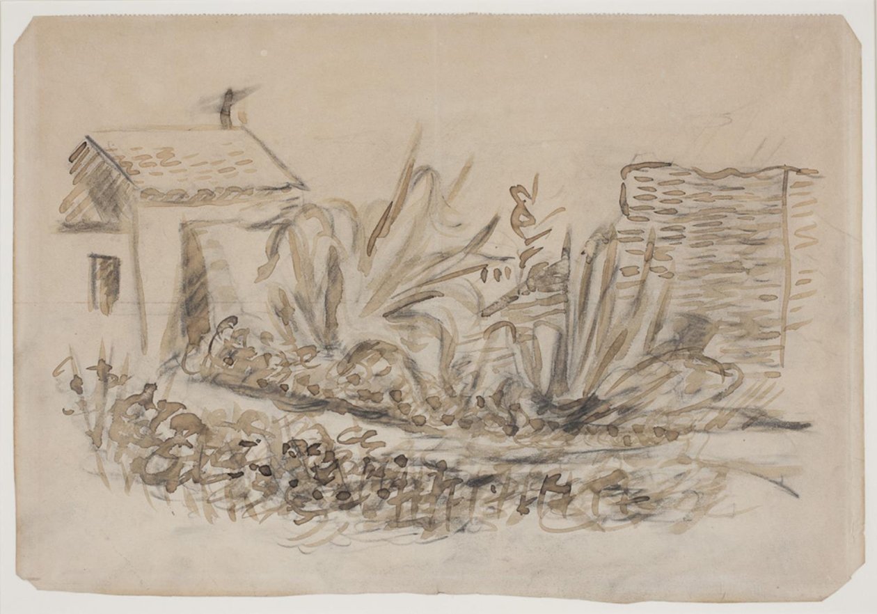 Paisagem com casa t.v. Sul da França de Vilhelm Lundstrøm