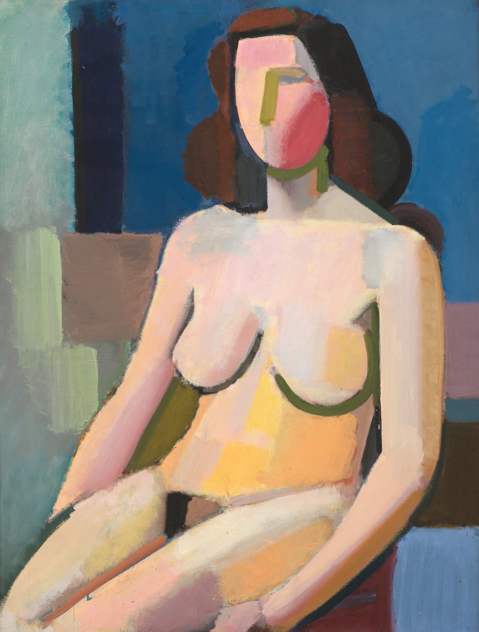 Nu feminino sentado de Vilhelm Lundstrøm