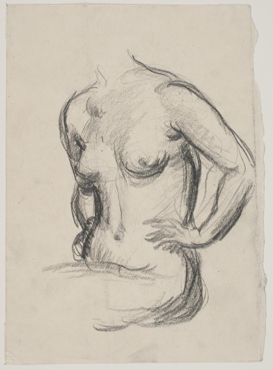 Modelo feminino sentado de Vilhelm Lundstrøm