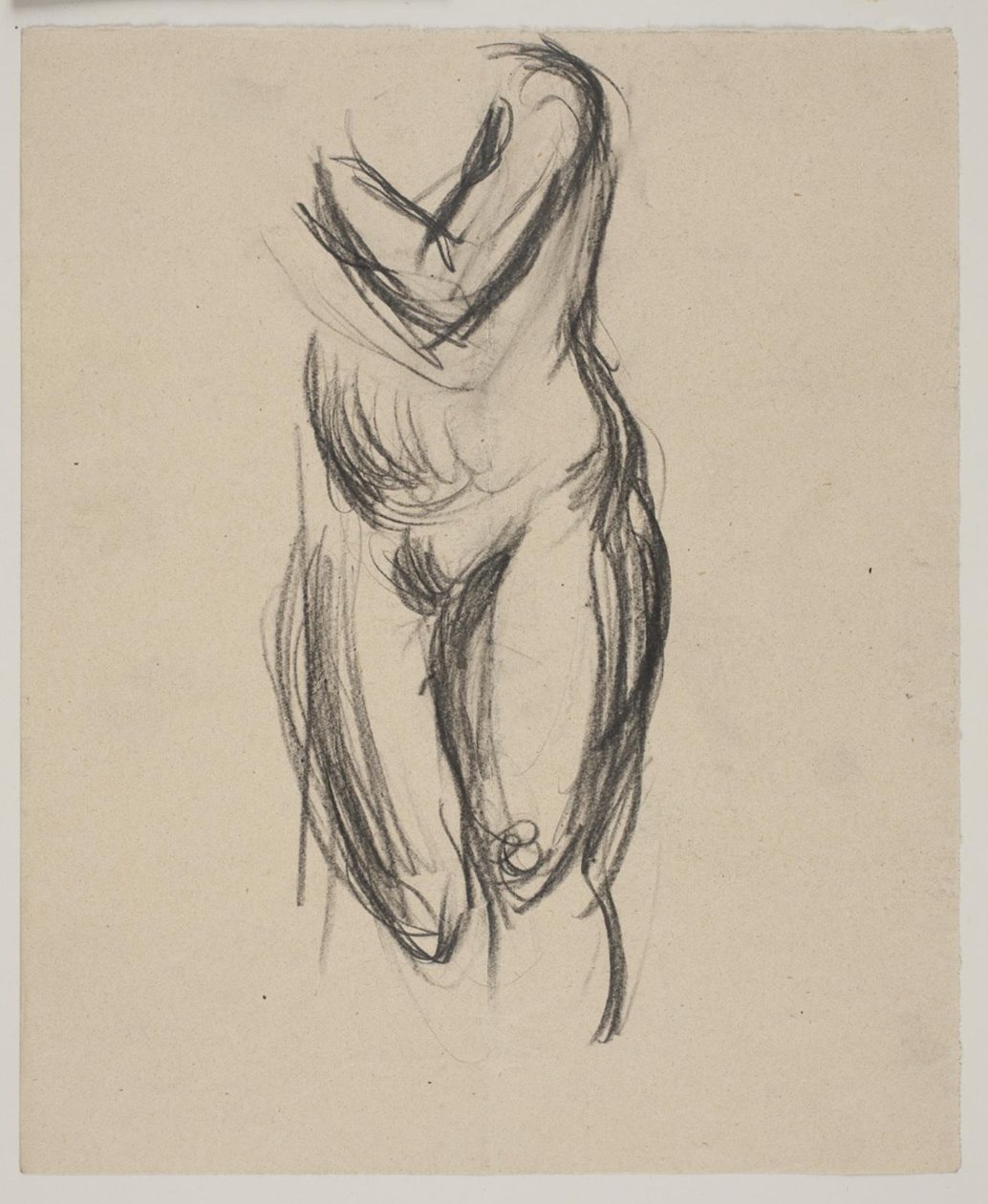 Modelo feminino em pé de Vilhelm Lundstrøm