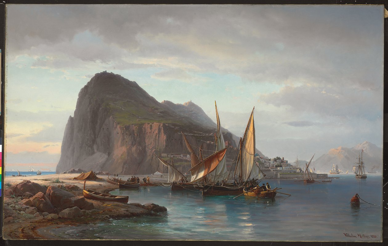Partindo de Gibraltar, 1880 de Vilhelm Melbye