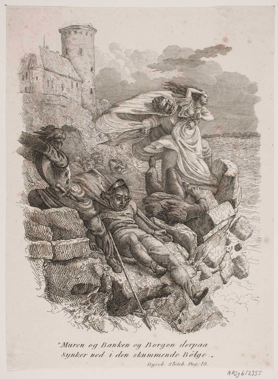 A vinheta para Th. coleção de poesia de Wiborg "En Mollaccord" de Vilhelm Pedersen