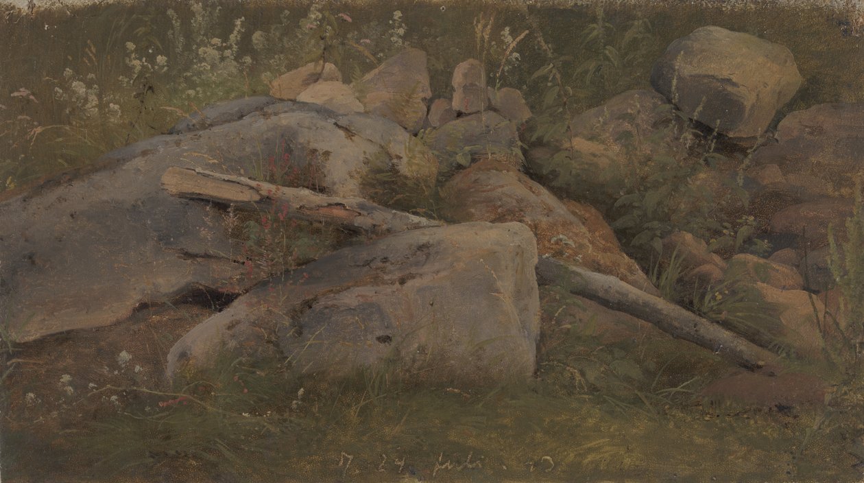 Estudo de um monte de pedra de Vilhelm Petersen