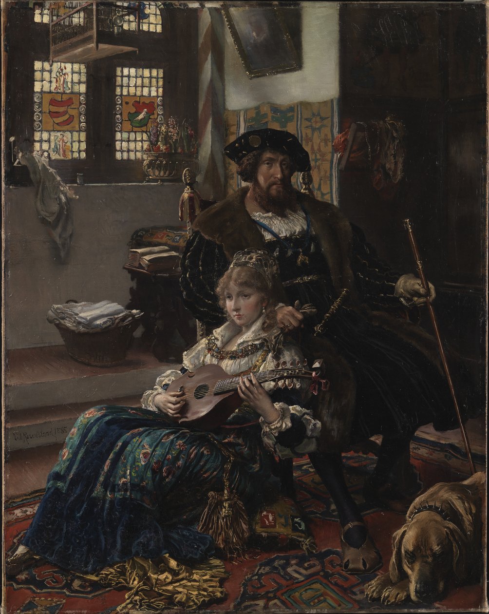 Christian II e Dyveke de Vilhelm Rosenstand