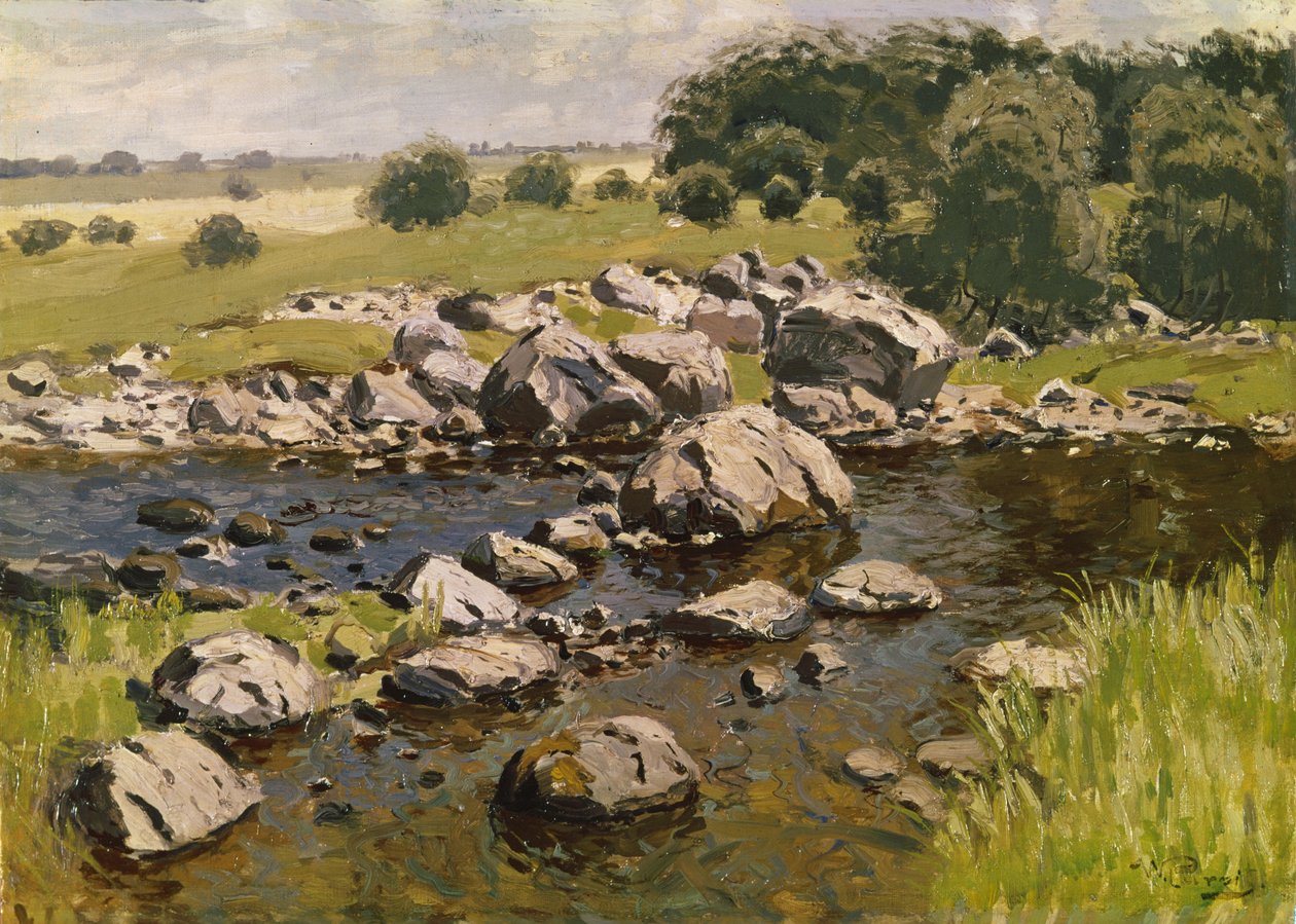 Paisagem com pedras, c. 1910 de Vilhelms Purvitis