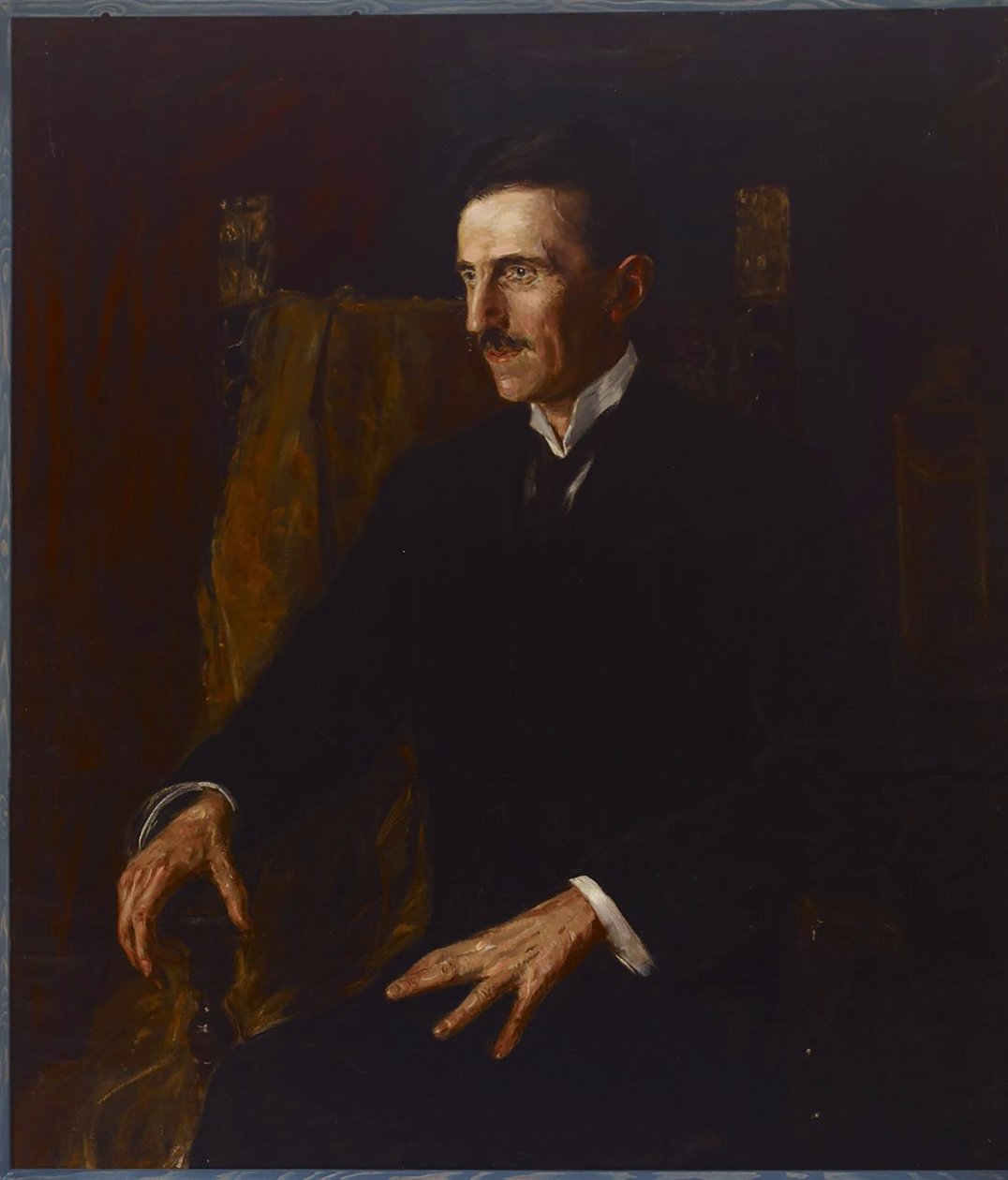 Retrato azul de Nikola Tesla, 1916 de Vilma Lwoff Parlaghy