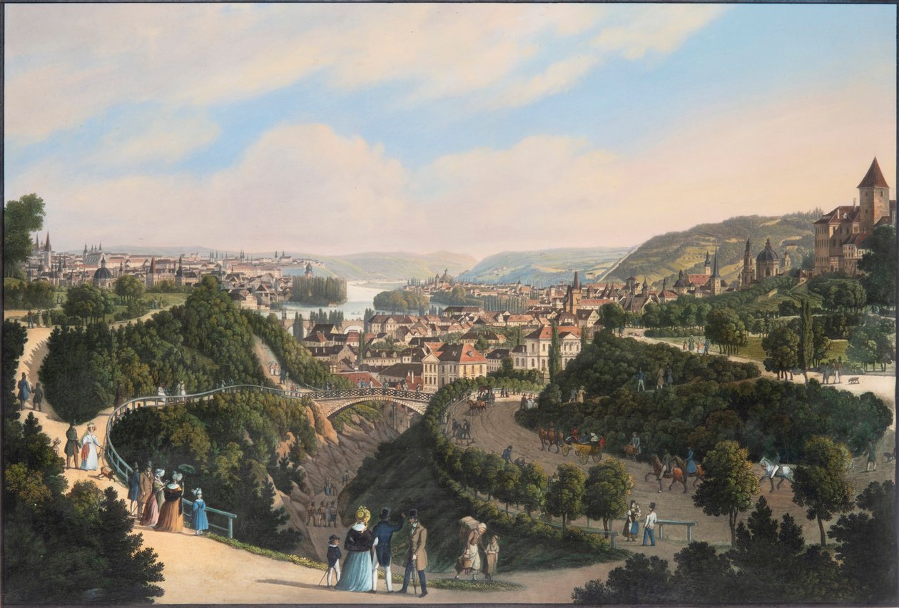 Cidade Nova, Vysehrad e Smichov, c. 1830. de Vincenc Morstadt