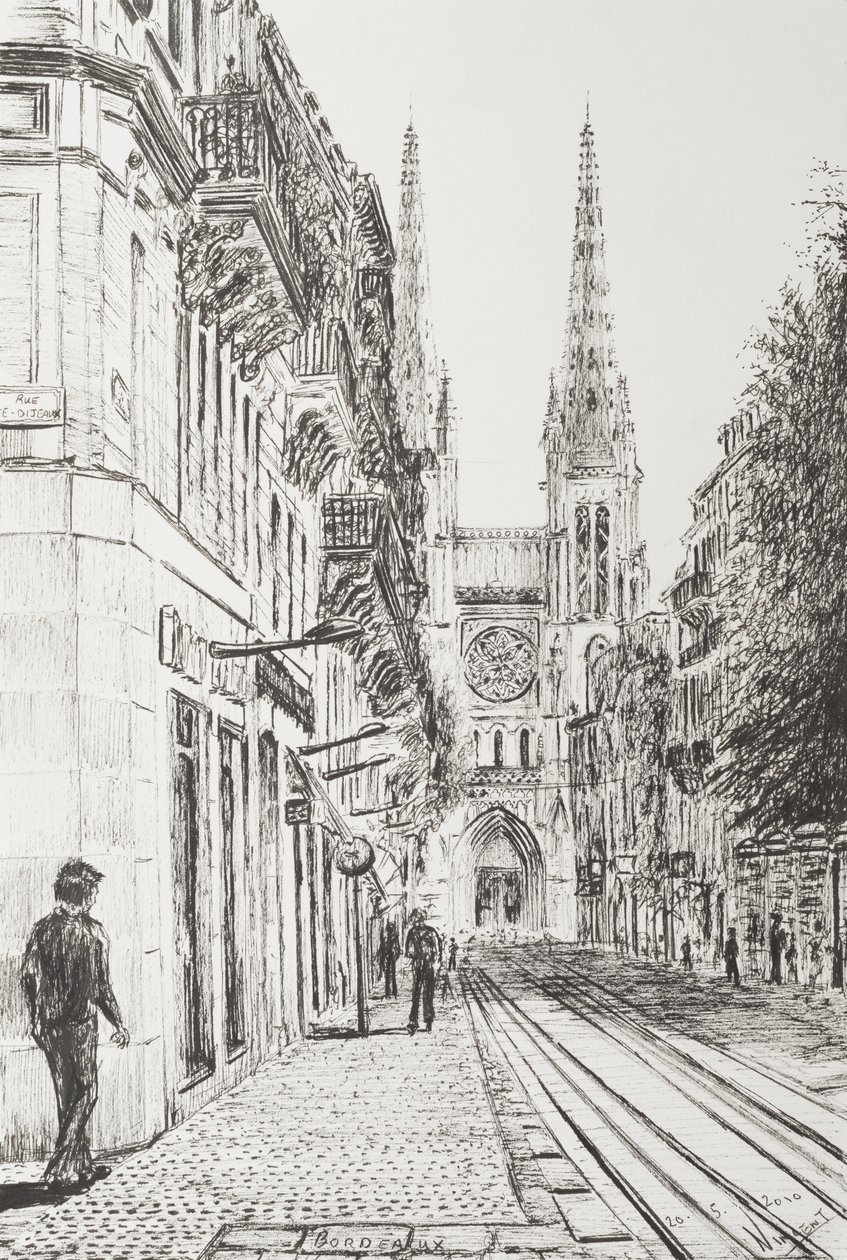 Bordeaux, França, 2010, (tinta no papel) de Vincent Alexander Booth