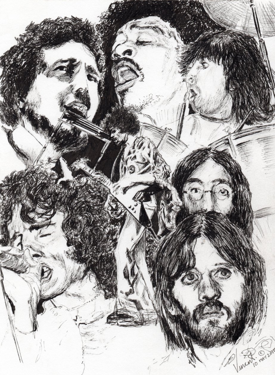 Festival Icons, 2010, (tinta no papel) de Vincent Alexander Booth