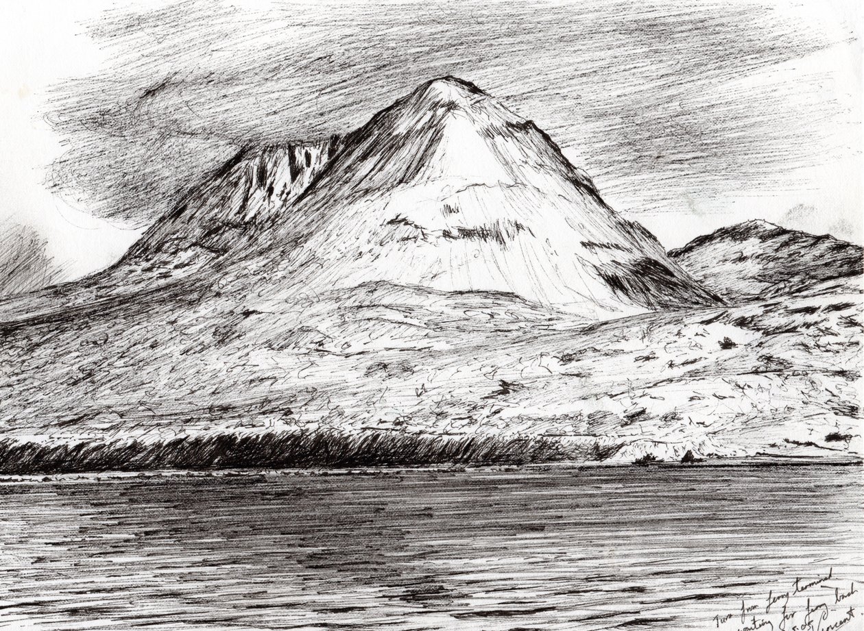 Paps de Jura, 2005, (tinta no papel) de Vincent Alexander Booth