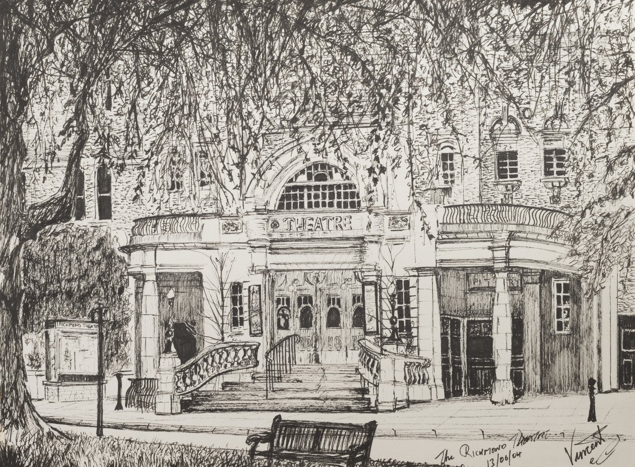 Richmond Theatre, Londres, Reino Unido, 2004, (tinta sobre papel) de Vincent Alexander Booth