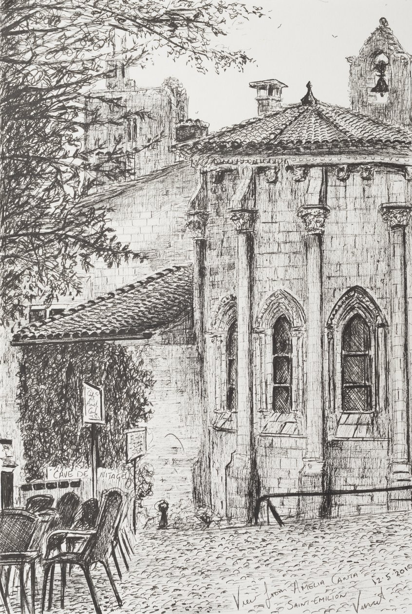 Saint Emilion France, 2010, (tinta no papel) de Vincent Alexander Booth