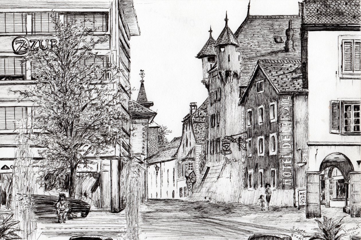 Suíça Sierre, 2012, (tinta no papel) de Vincent Alexander Booth