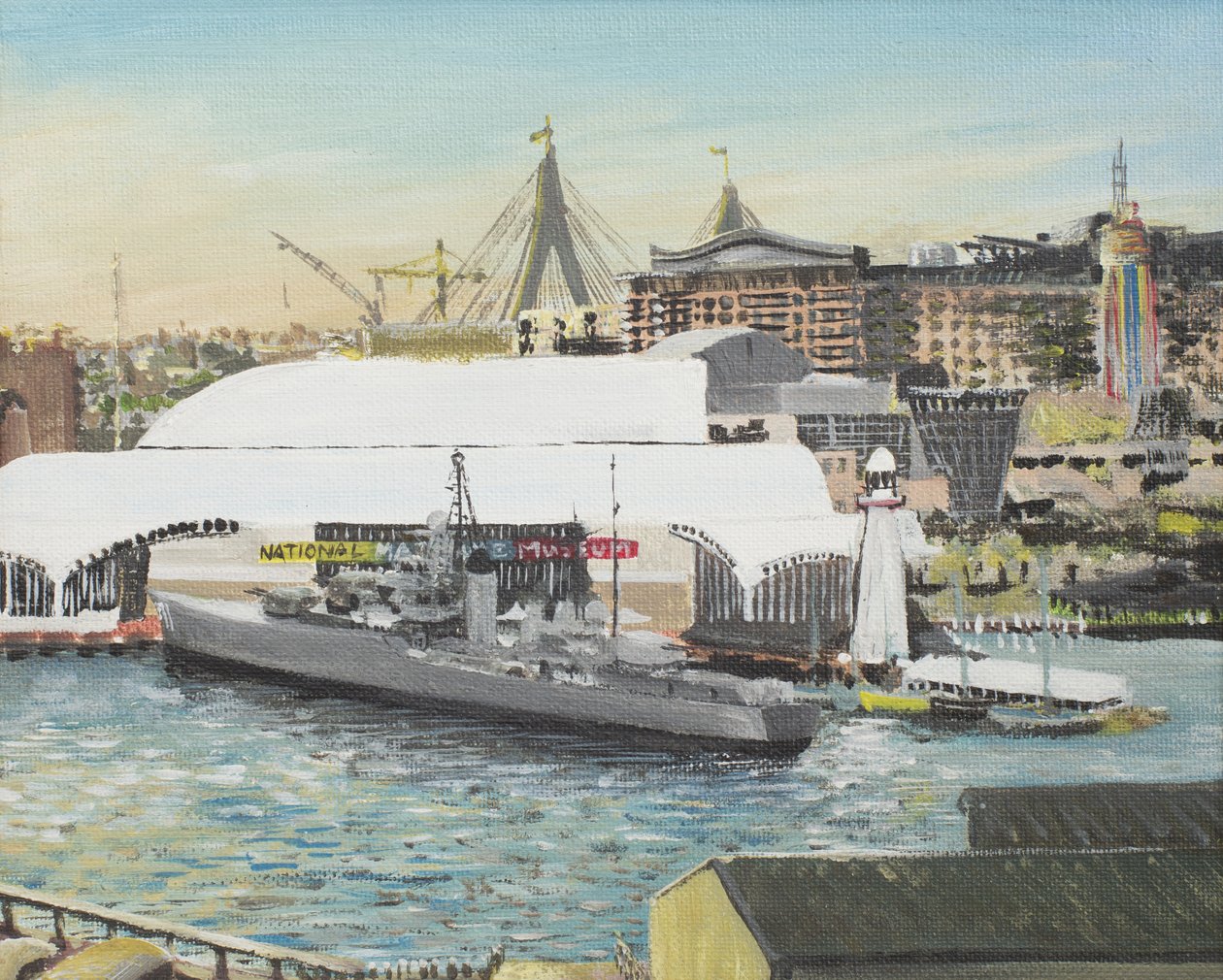 Museu Marítimo de Sydney, 1998, (acrílico sobre tela) de Vincent Alexander Booth