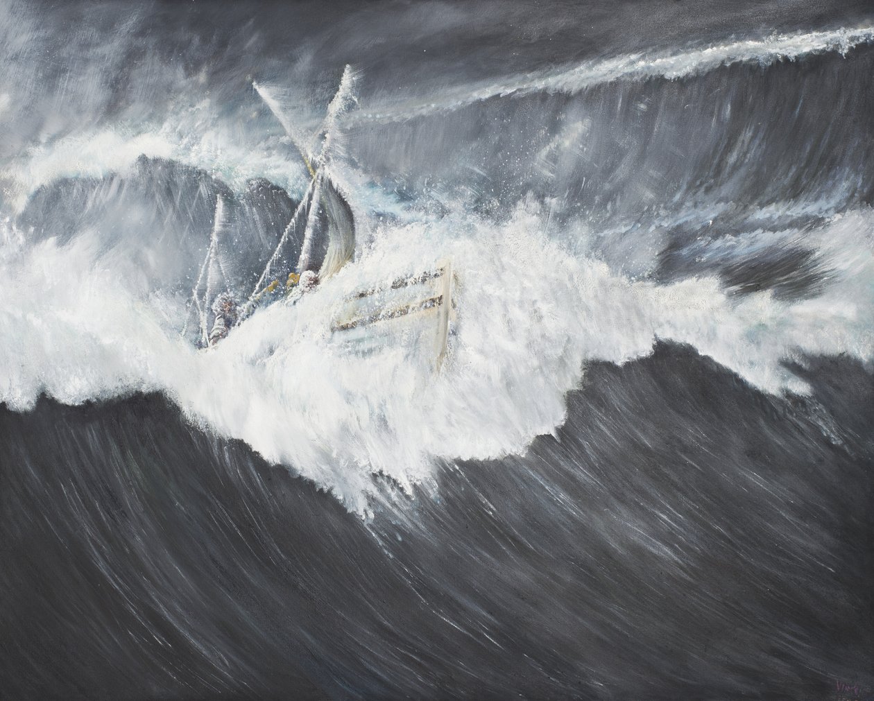 TheGiganticWave (2), 2006, (óleo sobre tela) de Vincent Alexander Booth