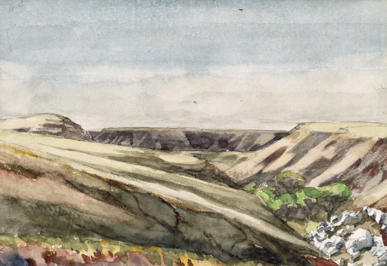 Arizona Mesas, 1869-71 (wc no papel) de Vincent Colyer