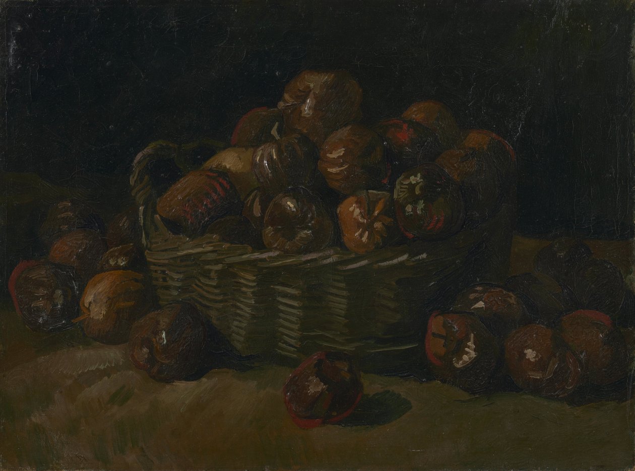 Cesta de maçãs de Vincent van Gogh