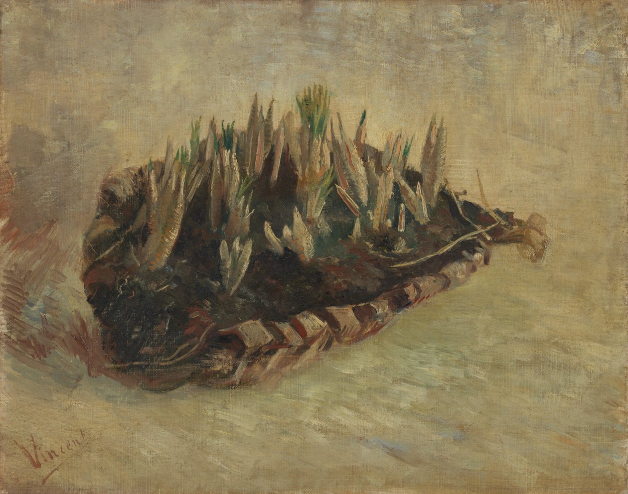 Cesta de bulbos de açafrão de Vincent van Gogh