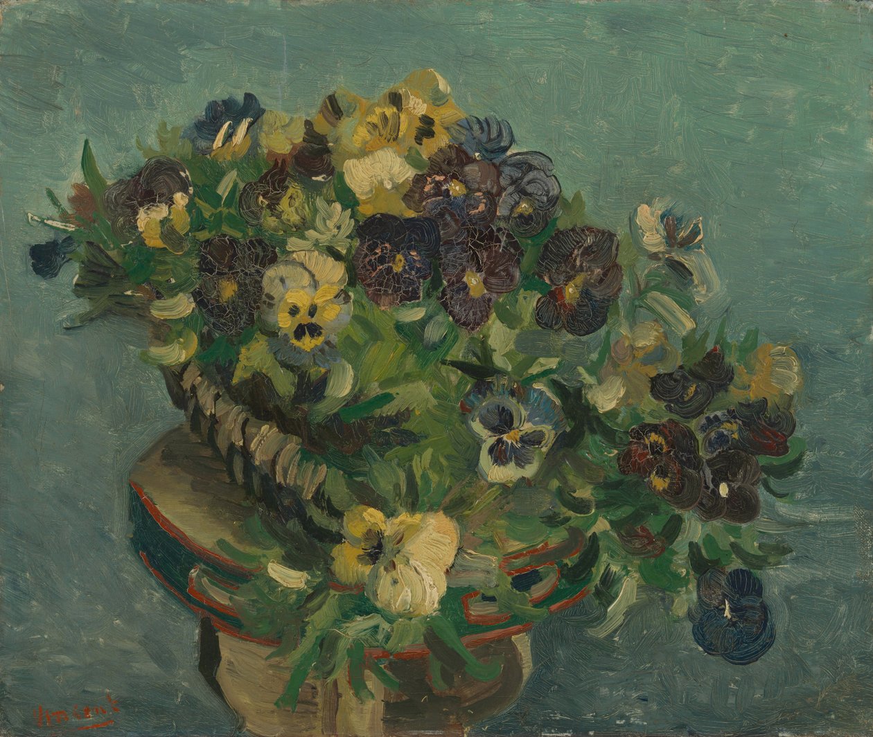 Cesta de Amores-perfeitos de Vincent van Gogh