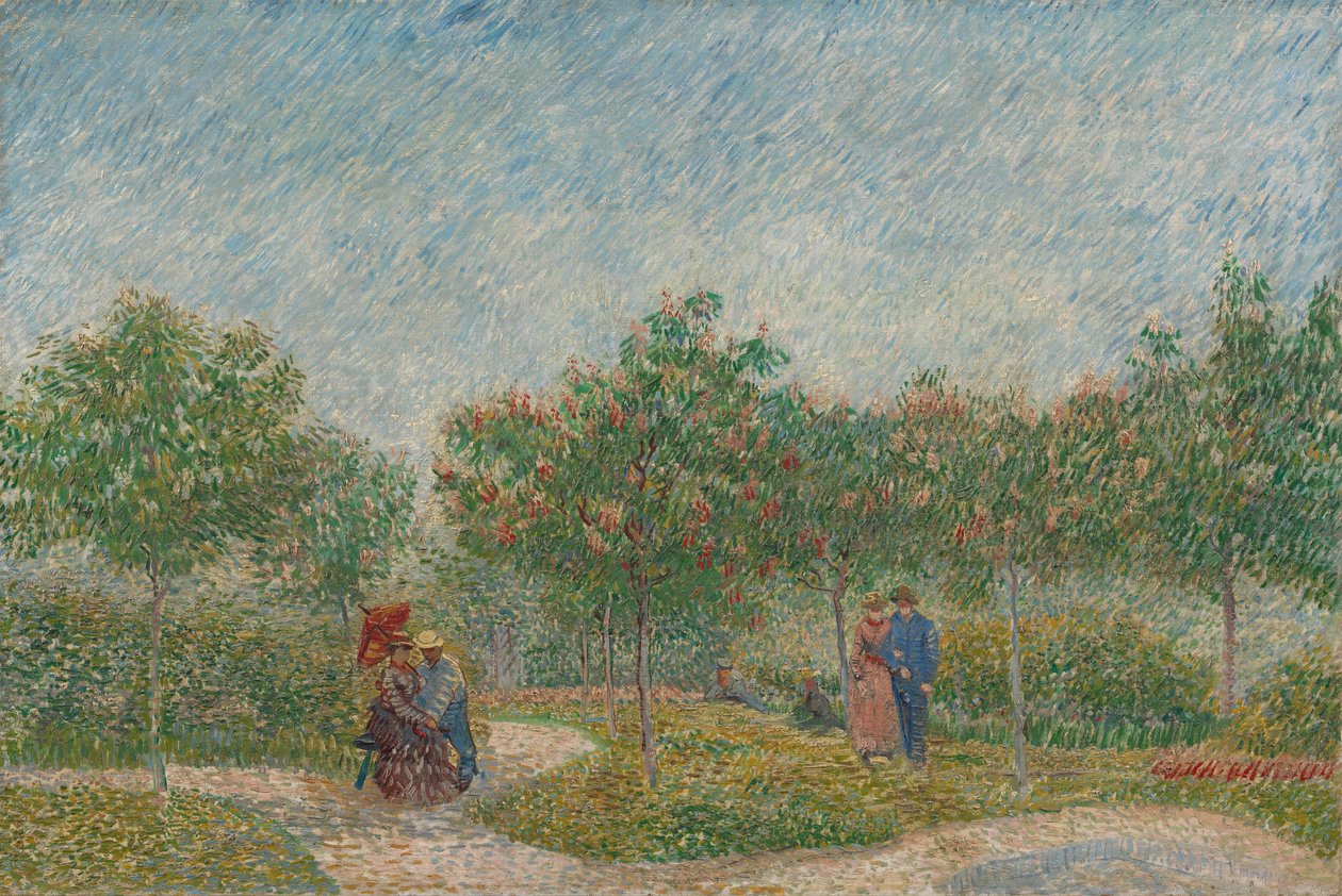 Jardim com casais de cortejo de Vincent van Gogh