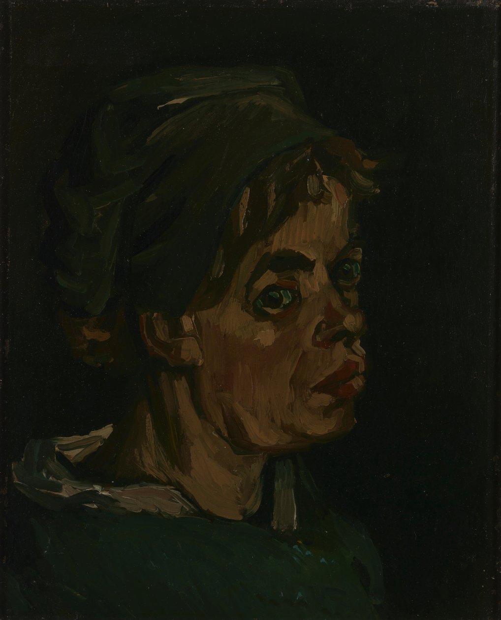 Cabeça de uma mulher de Vincent van Gogh