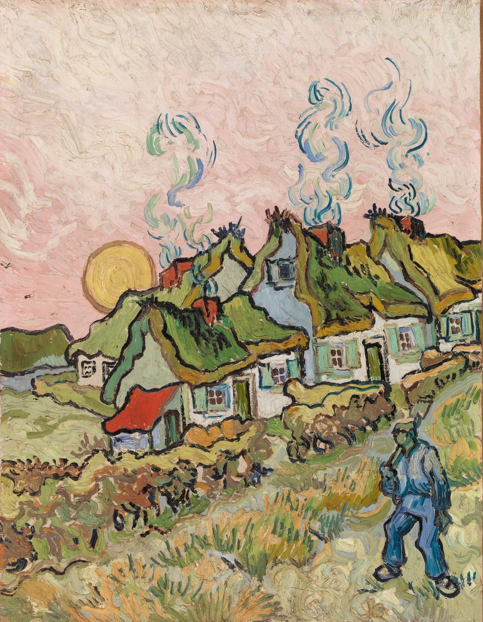 Casas e Figura de Vincent van Gogh