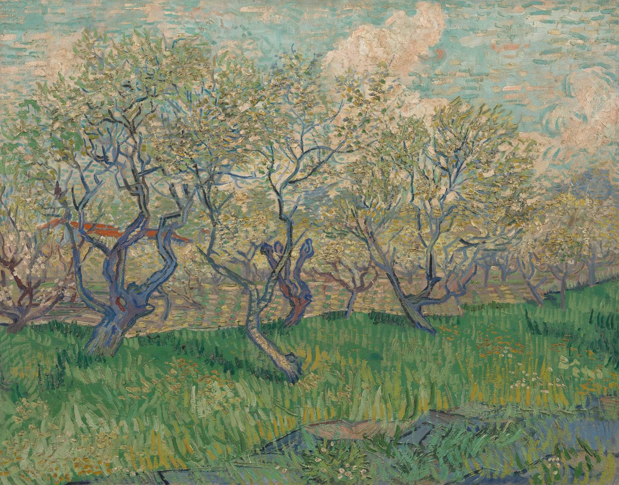 Pomar em flor de Vincent van Gogh
