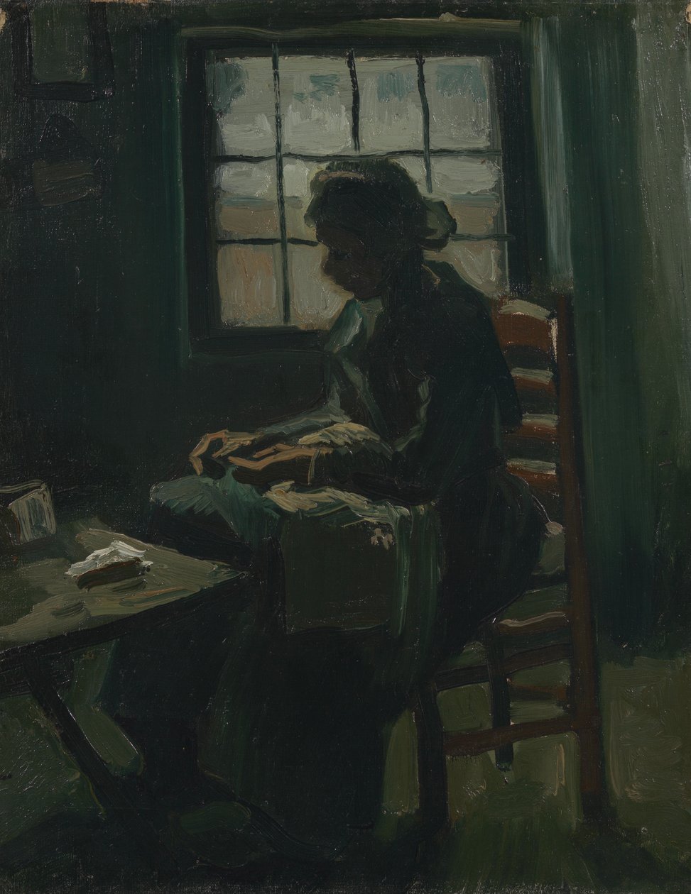 Costura de mulher de Vincent van Gogh