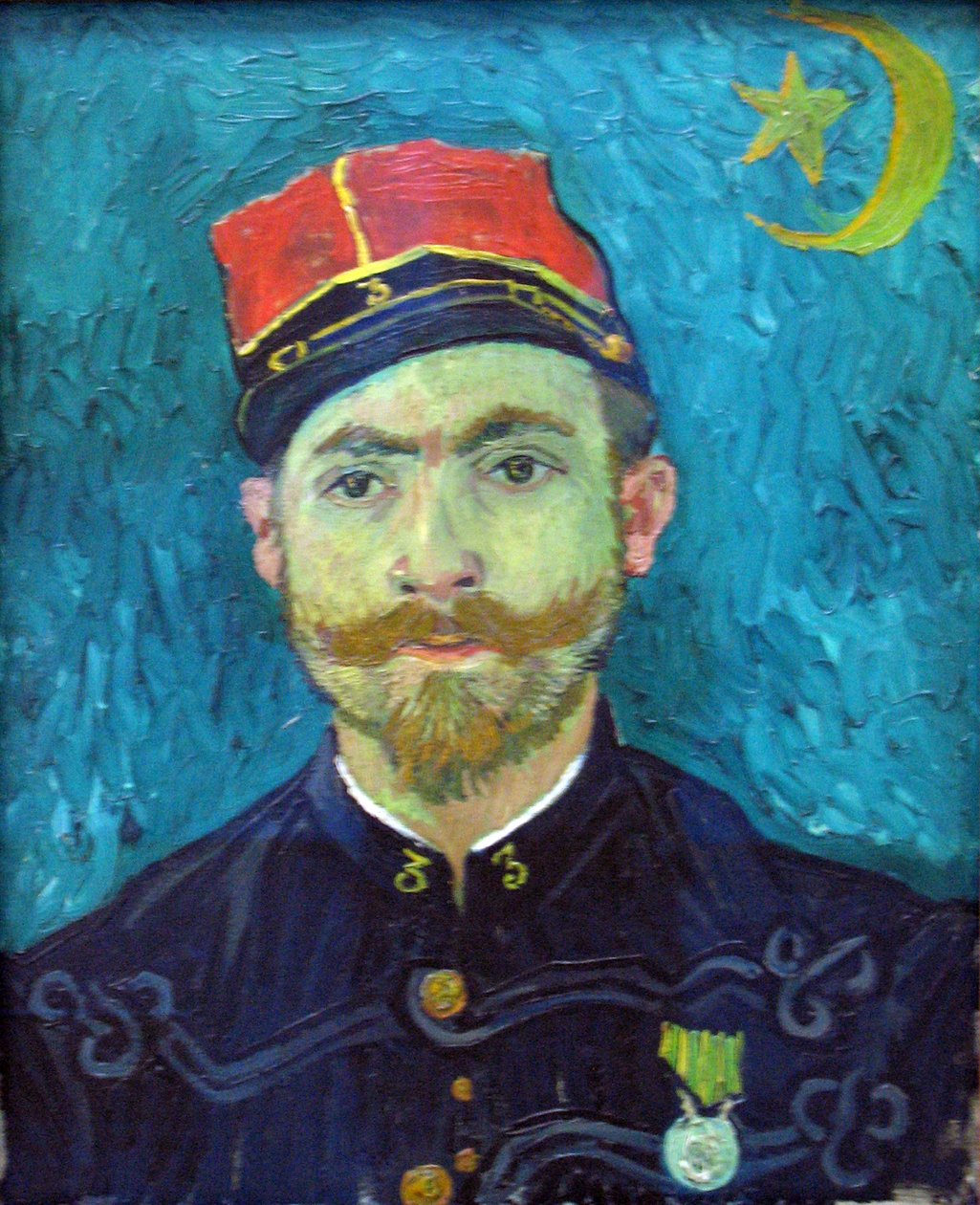: O amante (retrato do tenente Milliet) de Vincent van Gogh
