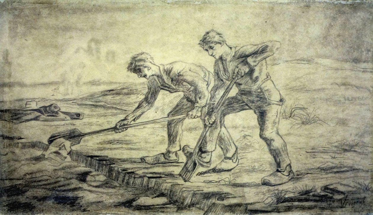 Escavadoras caseiras Van Gogh de Cuesmes de Vincent van Gogh