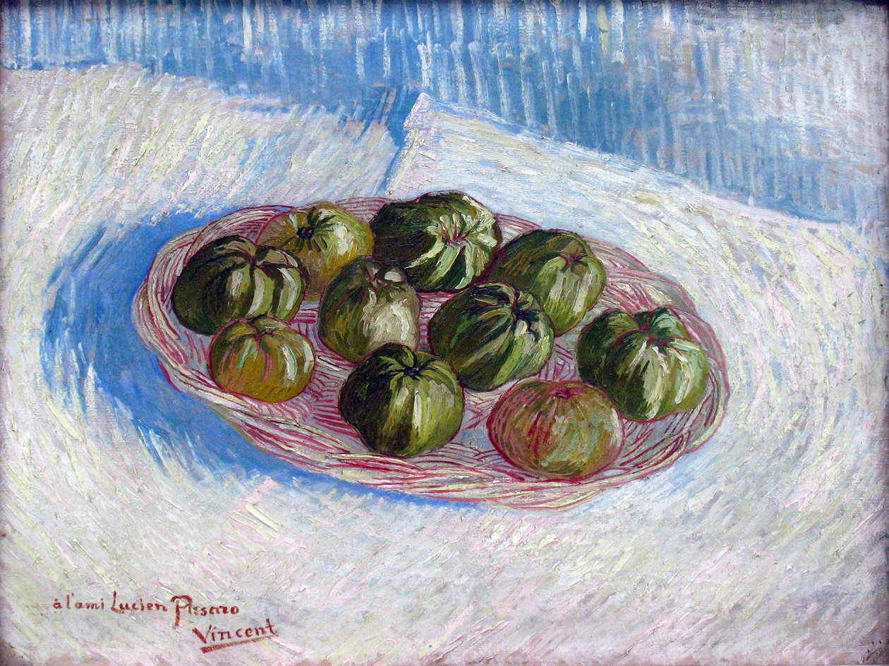Cesta com maçãs de Vincent van Gogh