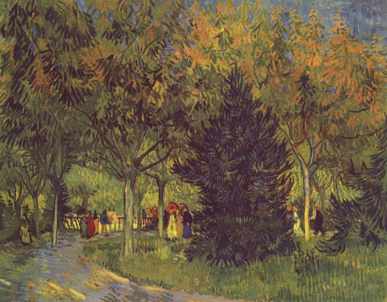 Avenida no parque de Vincent van Gogh