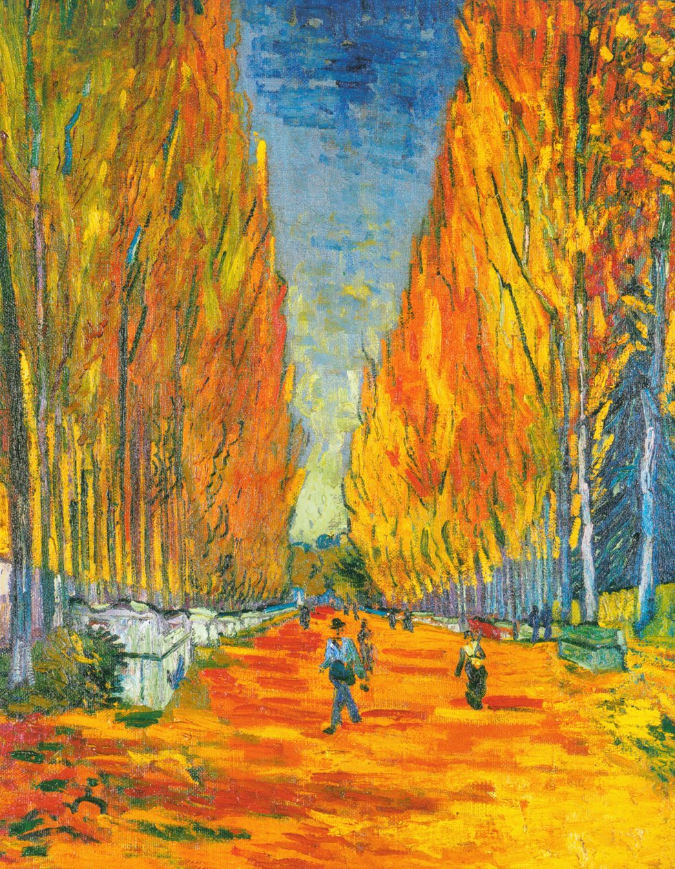 Avenue em Arles de Vincent van Gogh