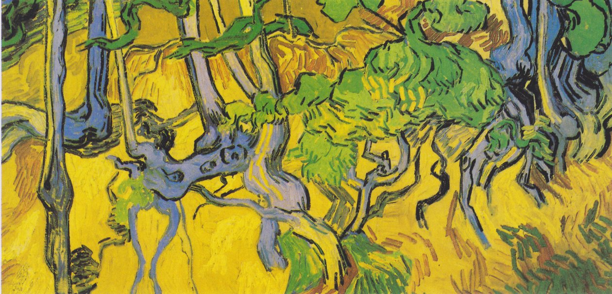 Raízes das árvores e troncos de árvores de Vincent van Gogh