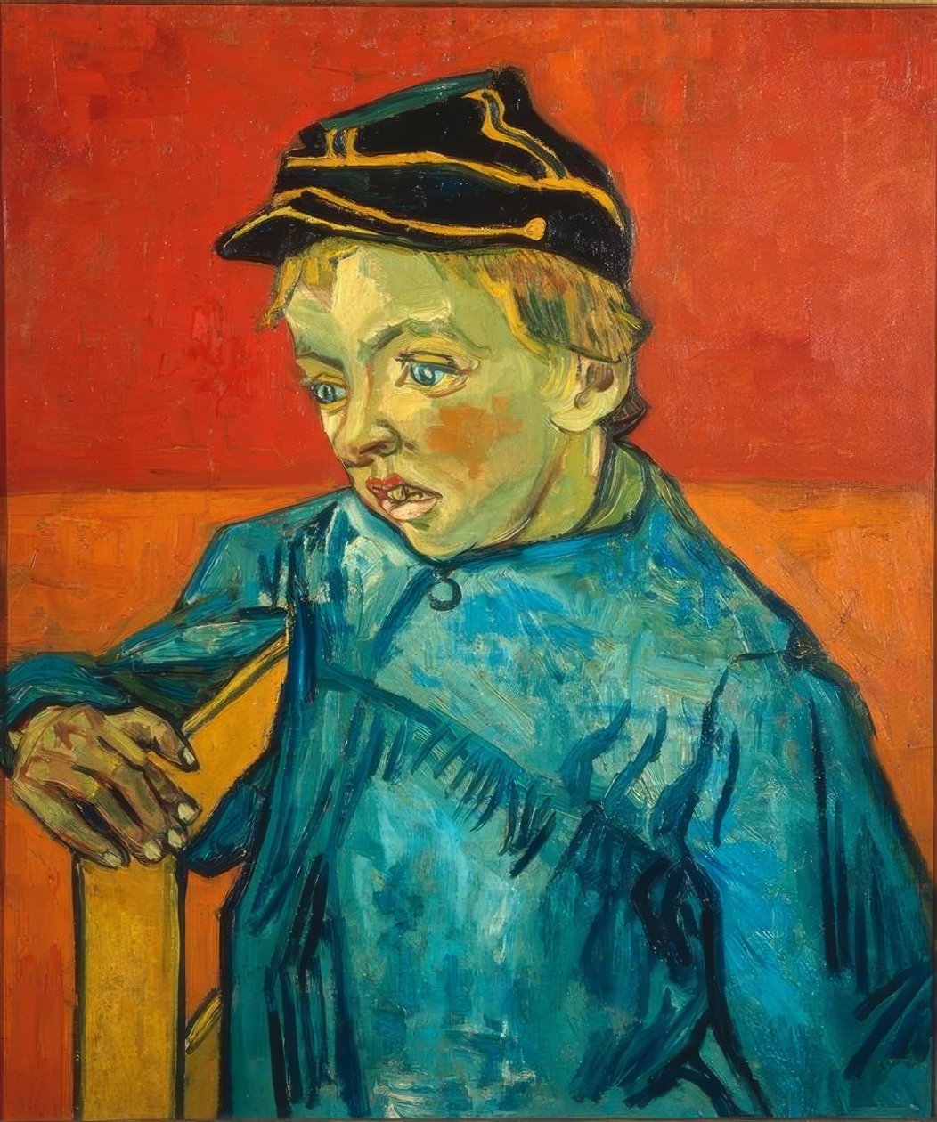Retrato de Camille Roulin como estudante de Vincent van Gogh