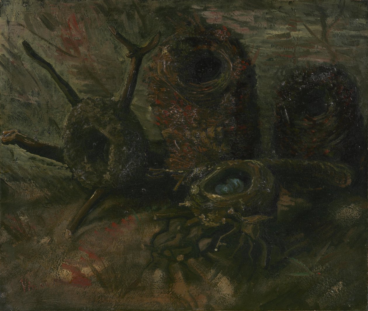 Ninhos de pássaros de Vincent van Gogh