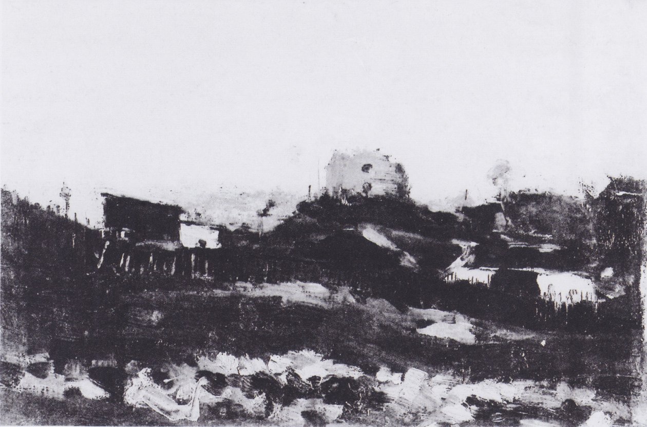 Vista, de, montmartre, com, pedreira de Vincent van Gogh