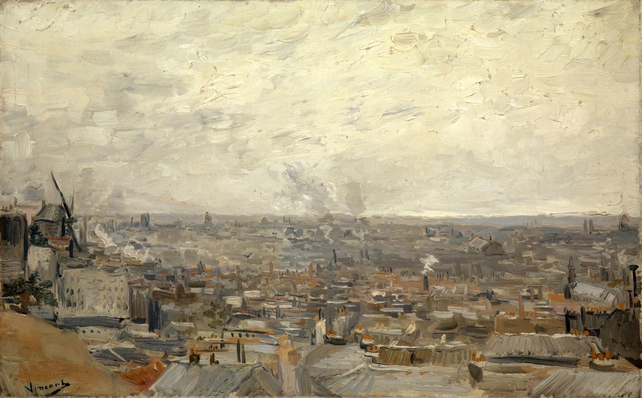 Vista de Paris a partir de Montemartre de Vincent van Gogh