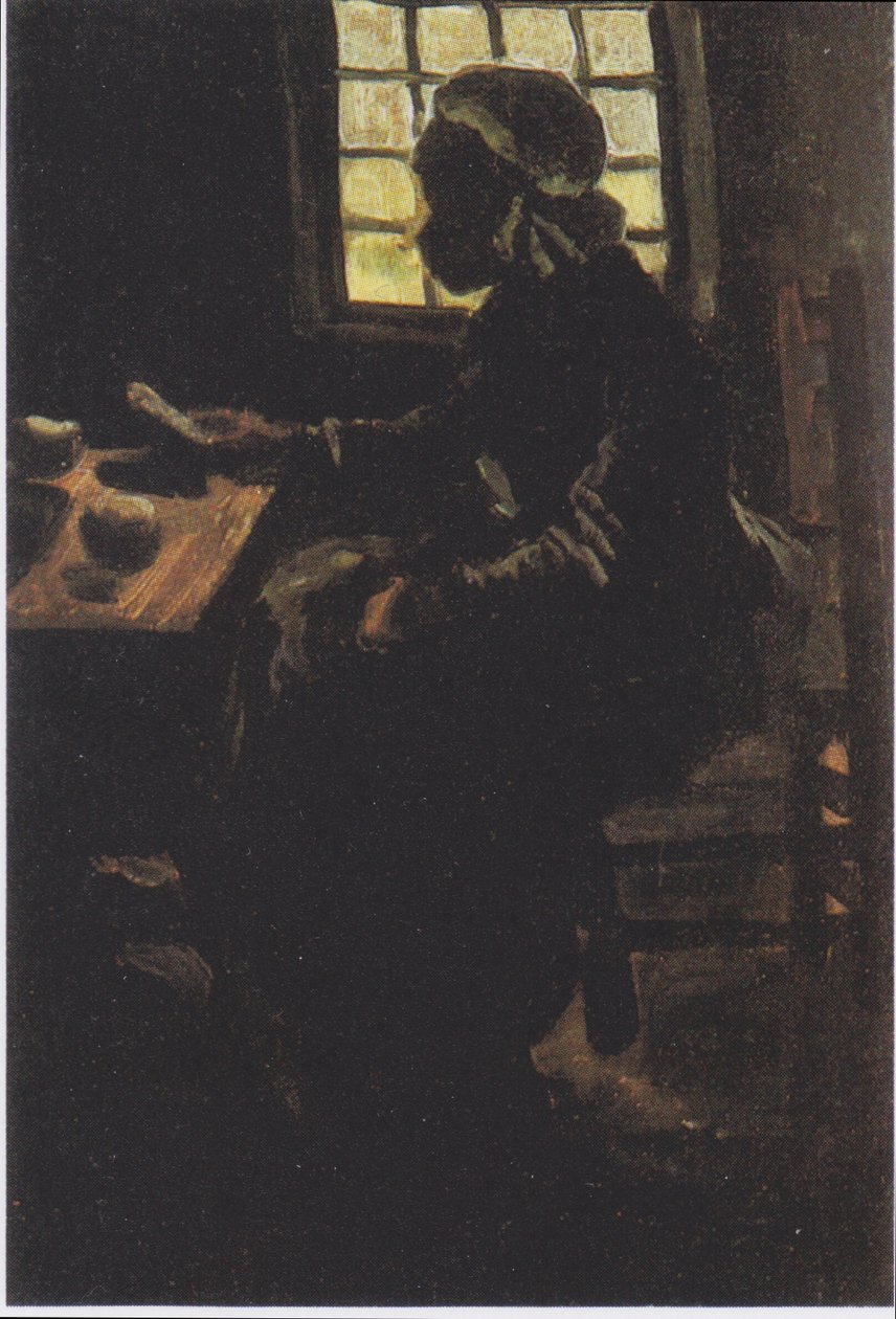 Esposa do fazendeiro na refeição de Vincent van Gogh