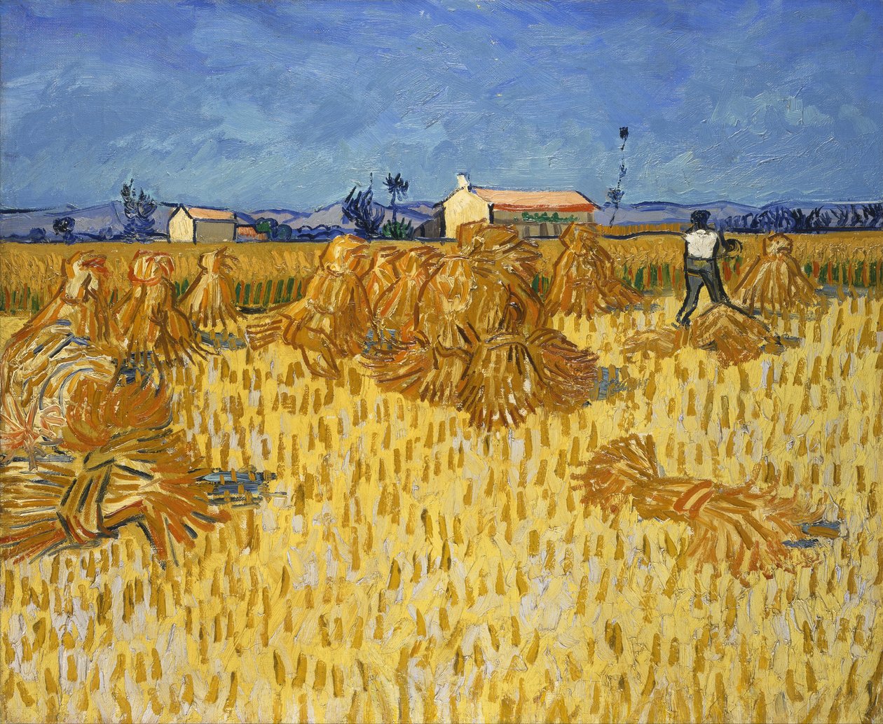 Colheita de milho em Provence de Vincent van Gogh