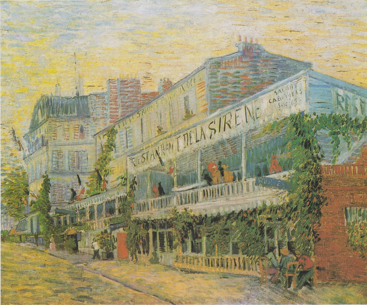 Das Restaurant de Siréne em Asniéres de Vincent van Gogh