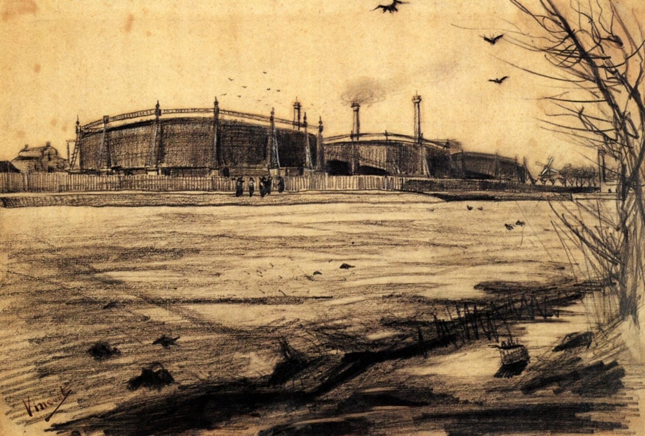 Gasworks (F924) de Vincent van Gogh