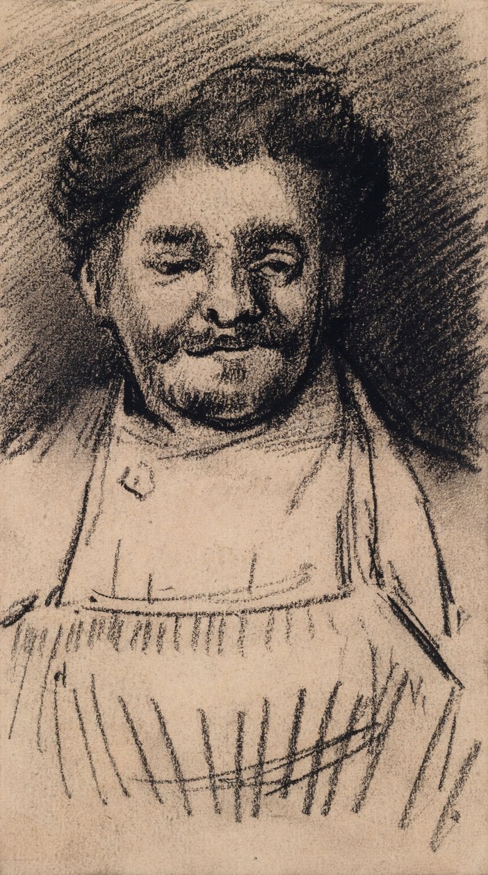 Cabeça de um homem de Vincent van Gogh