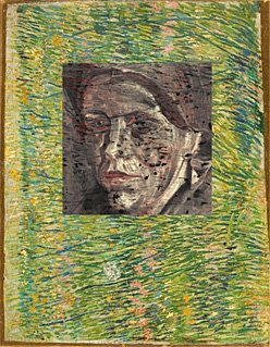Oculto van Gogh pintura sob sua pintura Grasgrond de Vincent van Gogh