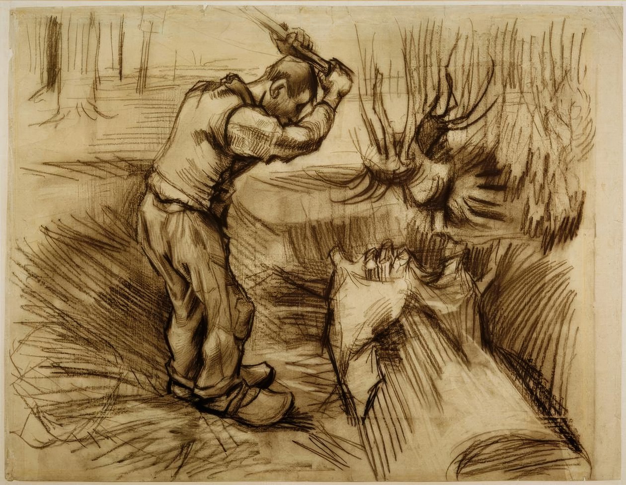 lenhador de Vincent van Gogh