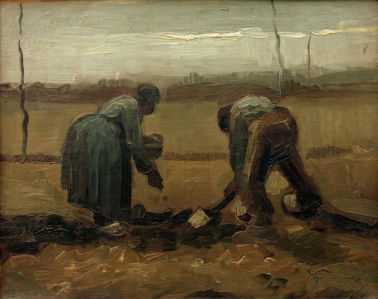 Kartoffelsetzen de Vincent van Gogh